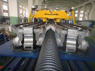 Linha de produção ondulada da tubulação da parede do dobro de HDPE/PP, equipamento de produção ondulado da tubulação