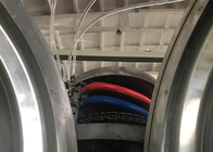 Linha ondulada da tubulação da parede dobro plástica da máquina da extrusão da tubulação do HDPE do PVC dos PP do PE