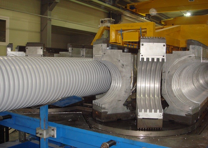 Máquina dobro da fabricação da tubulação do PVC da máquina SBG500 da produção da tubulação do PVC da parede