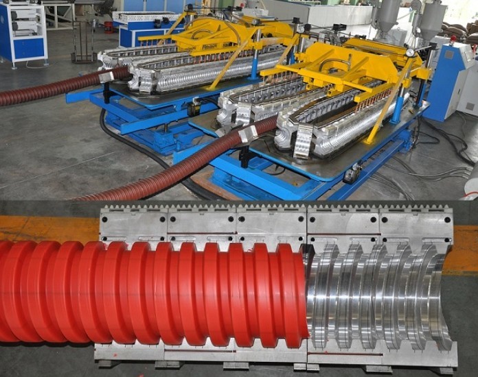 Transportando a linha de produção espiral da tubulação do gás 37kw 180kg/H