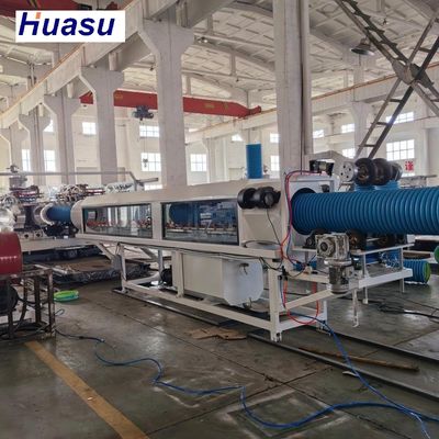 High Speed Production DWC Pipe Extrusion Line Low Energy Consumption and Double-wall Socket Joint Expansion Mode