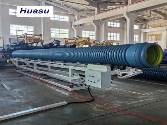 PVC Corrugated Pipe Extrusion Machine with 32-1600mm Pipe Diameter Siemens PLC System and Online Belling