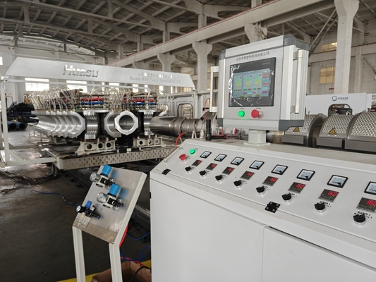 Water Drainage Twin Screw Extruder Pvc Pipe Extrusion Line