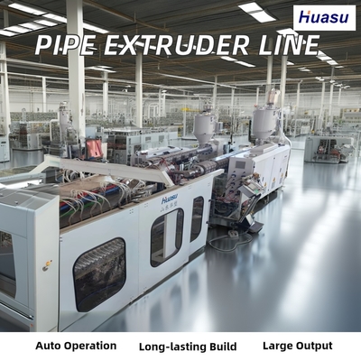 PVC Double Wall Drainage Pipe Extrusion Line 2-33m/min Full-Automatic
