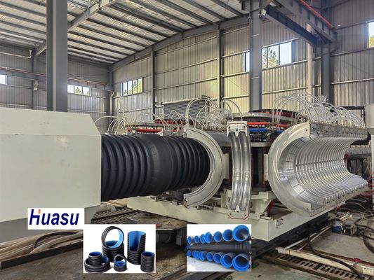 Plastic Pipe Production Extrusion Line With Good Quality Corrugated Pipe Making Machine