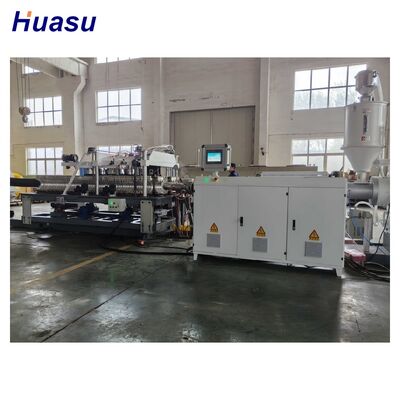 HDPE Pipe Extrusion Line with Air Cooling And Water Cooling for Continuous Production Featuring Siemens PLC Control