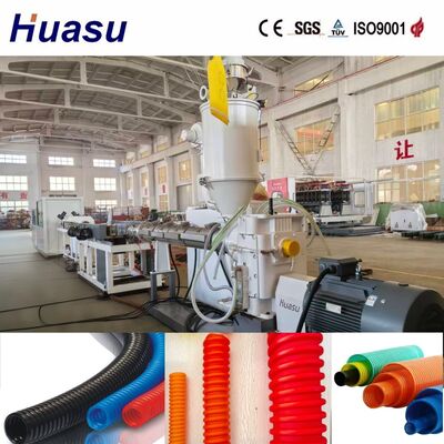 High Automation Cable Protection Pipe Extrusion Line with 32mm-1600mm Pipe ID and PLC Control for Single/Double/Three Layer Corrugated Pipes