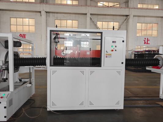 Water Cooling Single Wall Corrugated Pipe Extrusion Line Featuring 38CrMoAlA Barrel Material and Fully Automatic System