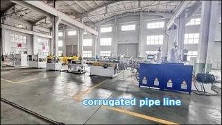 Linha de produção de tubos corrugados de parede dupla | Alto rendimento e campainha on-line