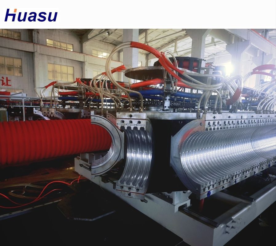 Linha de produção DWCP de duplo parafuso de formação de vácuo com alta velocidade e controle PLC