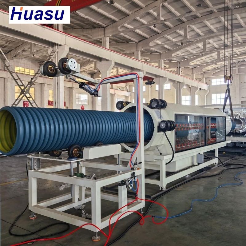 Linha de Extrusão de Tubos DWC com Capacidade de 60-2000kg/h, Sistema PLC Siemens e Boca de Sino Online para Produção de Tubos Corrugados de Parede Dupla