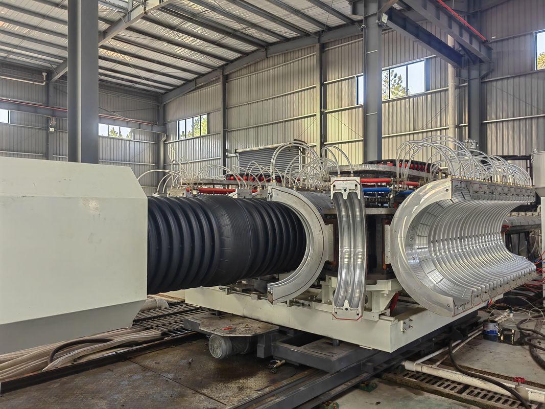 36/38 Pares Moldes Linha de extrusão de tubos corrugados de parede dupla com alta potência e peças elétricas Siemens