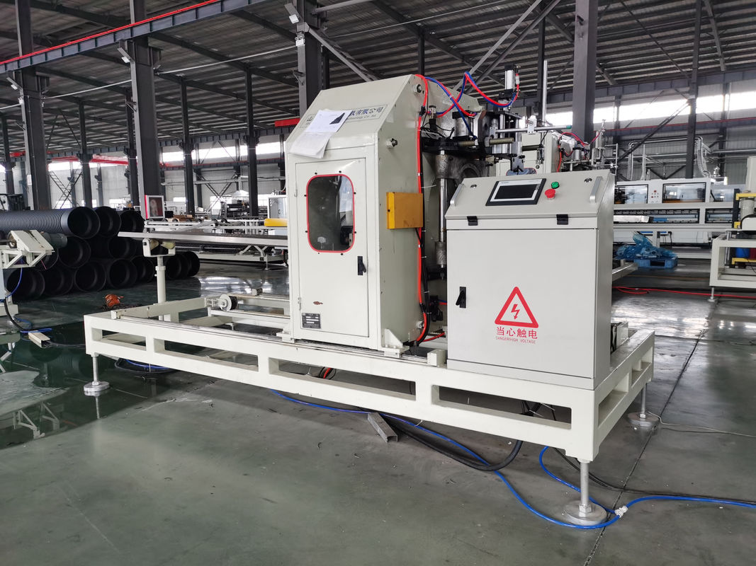 Linha de produção de tubos corrugados de parede dupla de extrusão de parafuso único de alta capacidade 250-1000 kg/h