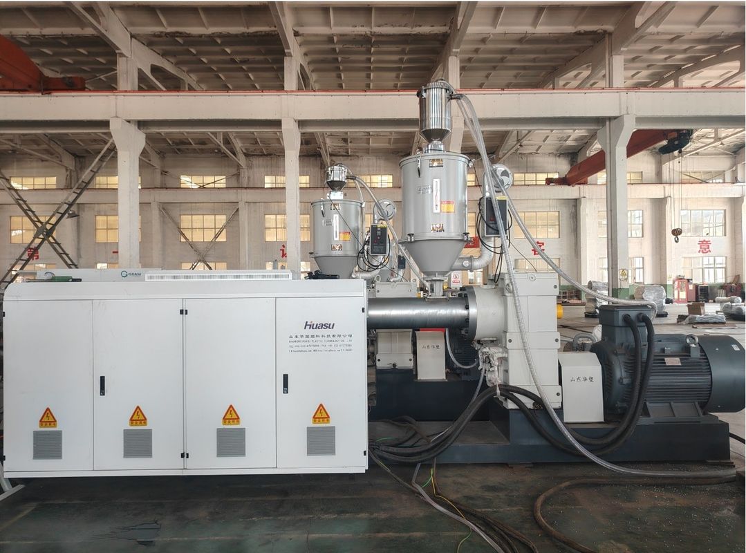 Linha de extrusão de tubos corrugados de parede dupla da Siemens para tubos de PE de diâmetro 32-1500 mm de alta capacidade