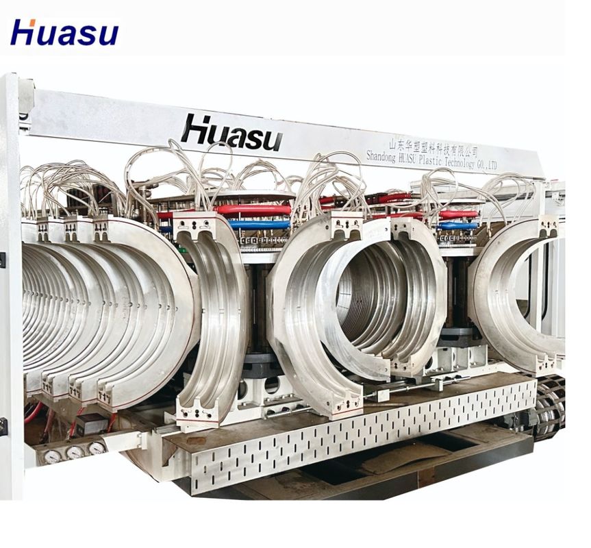 Linha de extrusão de tubos corrugados de PE de parede dupla da Siemens Contactor para processamento de plástico suave e durável