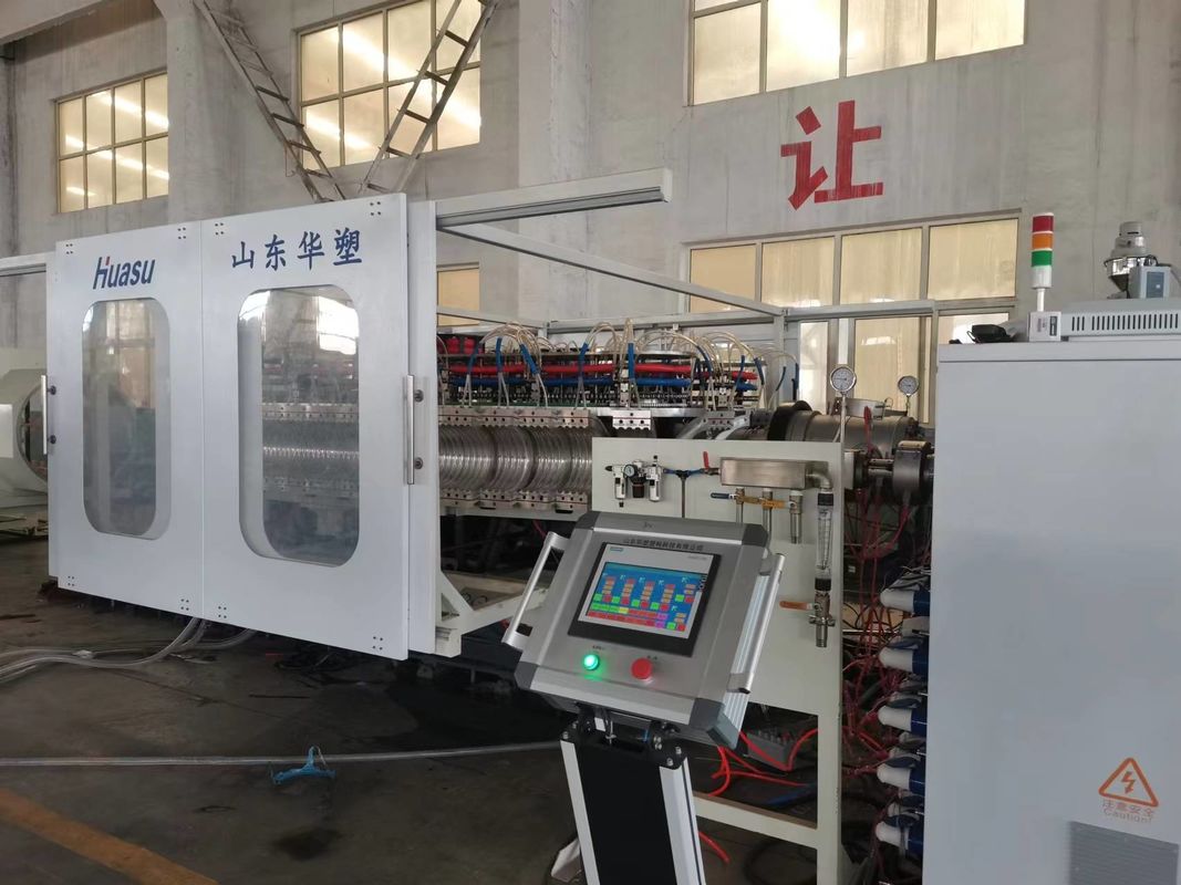 Máquina de produção de linha de extrusão de tubos corrugados controlada por PLC da Siemens com profundidade de nitruração de 0,4-0,7 mm