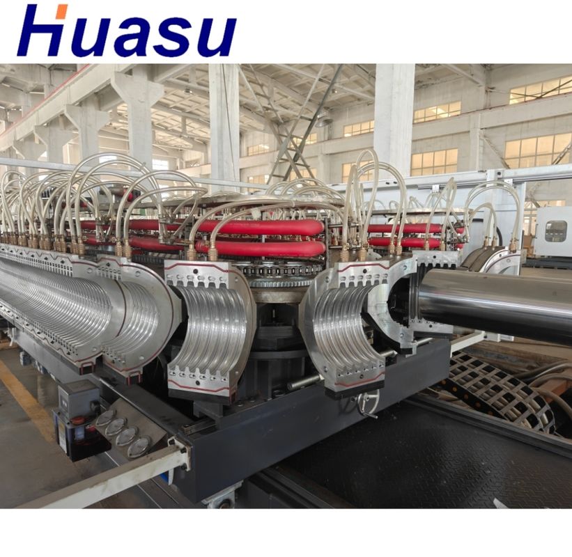 Tubo de ondulação de parede dupla única fabricação de máquina de extrusão de máquina grau automático