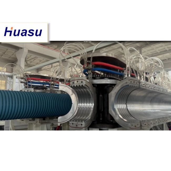 Linha de Extrusão de Tubos DWC com Diâmetro de Tubo de 32-1600mm, Capacidade de 60-2000kg/h e Tecnologia Siemens PLC