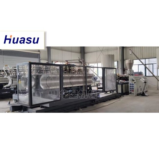 Linha de Extrusão de Tubos DWC para Resfriamento a Água para Material PE PVC MPP com Diâmetro de Corte de 32-1600mm