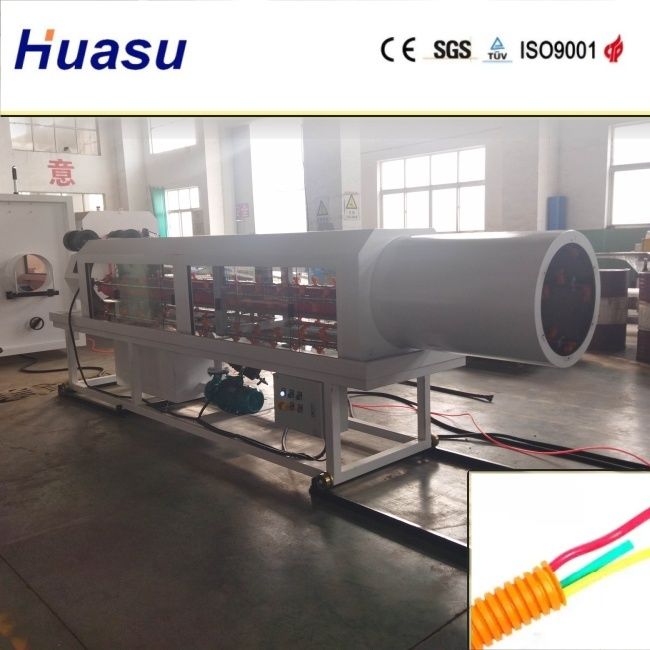 Linha de Extrusão de Tubos Corrugados de Parede Dupla com Faixa de Diâmetro de Corte de 32-1600mm e Processo de Resfriamento por Água com Tecnologia PLC Siemens