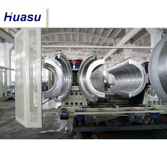 Linha de extrusão de tubos DWC com diâmetro de tubo de 32-1600 mm Capacidade de 60-2000 kg/h e tecnologia Siemens PLC para alta eficiência