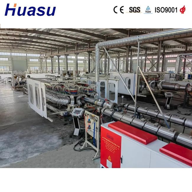 Linha de extrusão de tubos corrugados de parede dupla de alta produtividade com diâmetro de tubo de 32-1600 mm e tecnologia Siemens PLC