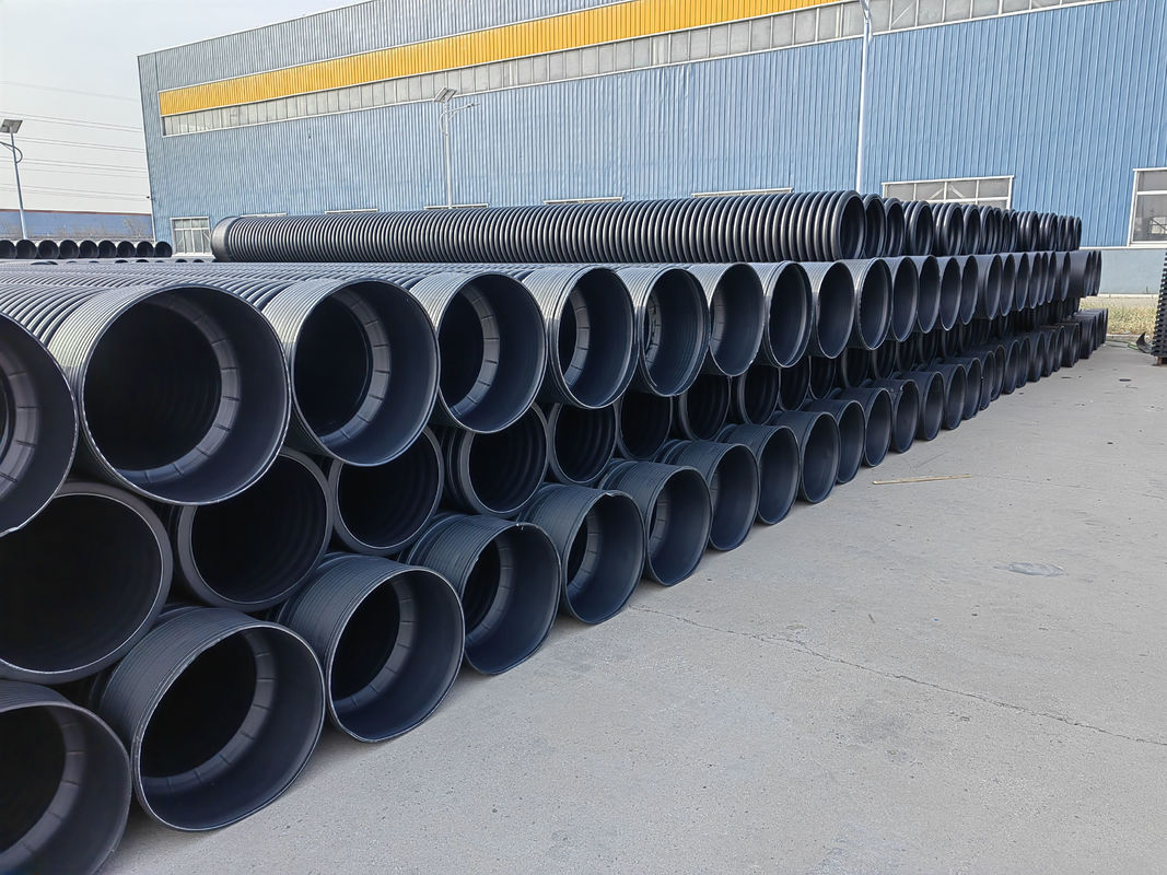 Máquina de tubulação de ondulação de parede dupla de alta velocidade com parafuso de um só parafuso