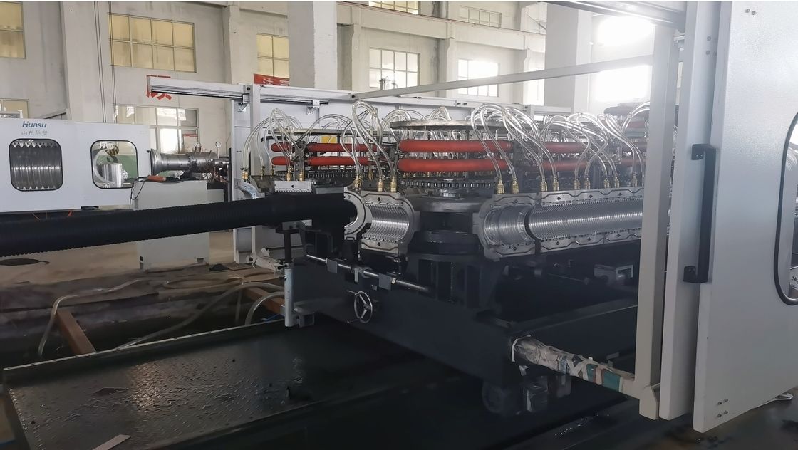 PE Double Wall Corrugated Pipe Extrusion Line 1600mm with Siemens PLC