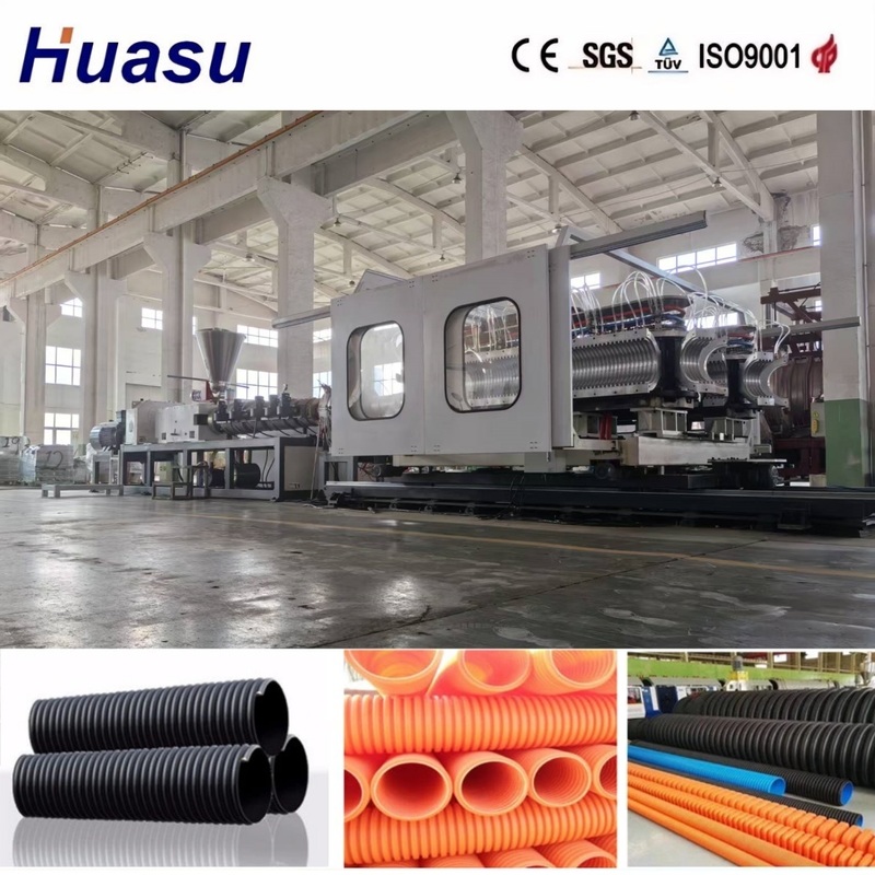 Double Wall Corrugated Pipe Making Machine with Precision Temperature Control Modular Design and Online Belling