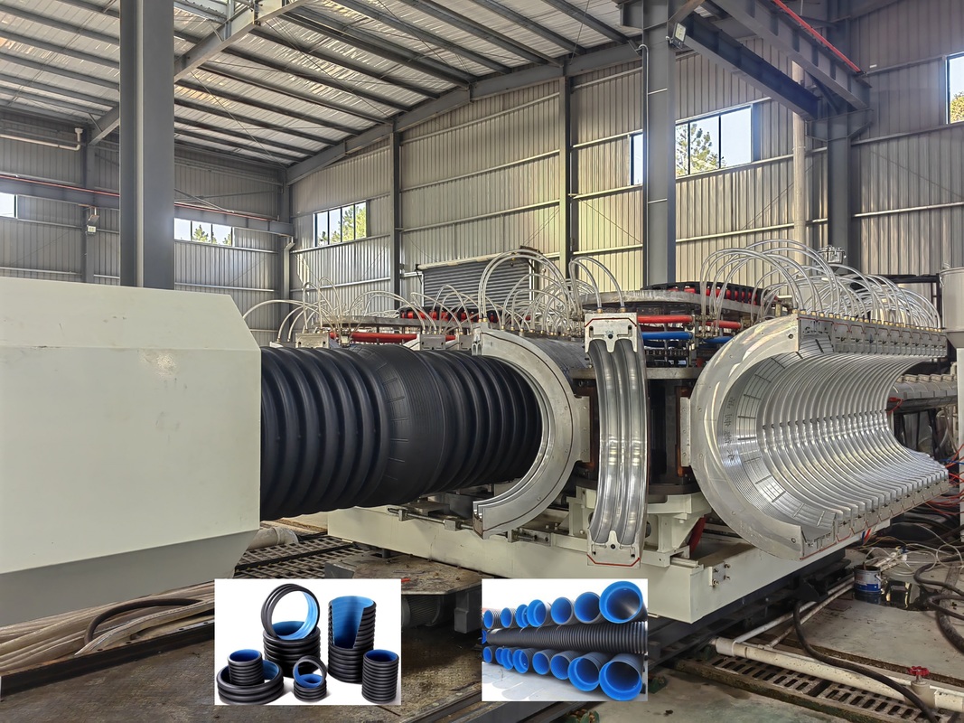 Linha de extrusão de máquina para fabricação de tubos corrugados Plast de venda quente com sistema de controle PLC