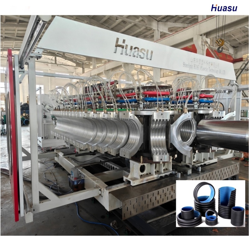 Linha de extrusão de máquina para fabricação de tubos corrugados Plast de venda quente com sistema de controle PLC