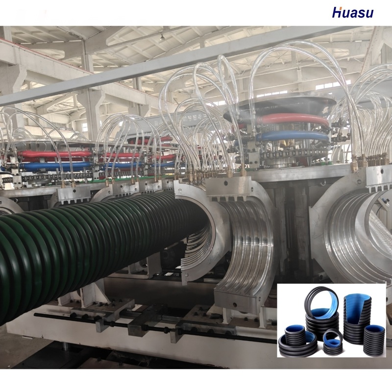 Linha de extrusão de máquina para fabricação de tubos corrugados Plast de venda quente com sistema de controle PLC