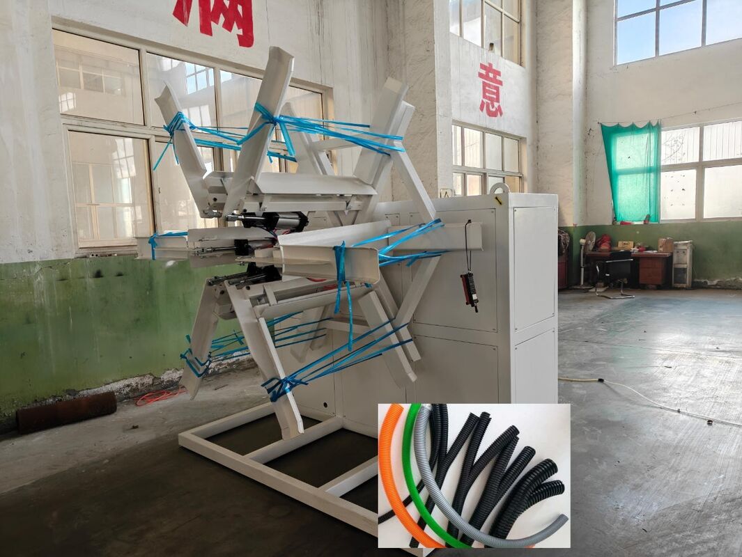 Linha de extrusão de tubos corrugados de parede dupla com 48 moldes e dureza do barril HV940