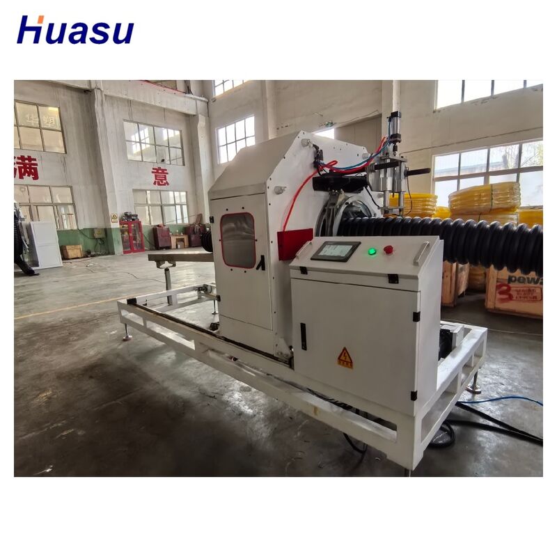 32mm-1600mm Proteção de cabo Corrugado linha de extrusão de tubos com controle PLC touch screen interface e alta automação