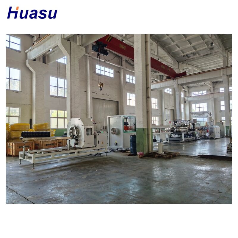 Linha de Extrusão de Tubos de HDPE Computadorizada Automática de Alta Produtividade com Controle PLC Siemens para Produção de Tubos Corrugados