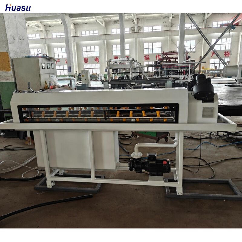 Linha de extrusão de tubo corrugado de parede simples de aço com componentes elétricos Schneider Siemens, garantia de 1 ano e profundidade de nitretação do cilindro de 0,4～0,7 mm