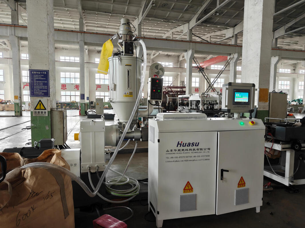 Refrigeramento por água Linha de extrusão automática de tubos ondulados de parede única com 40-80 kg/h para produção de tubos