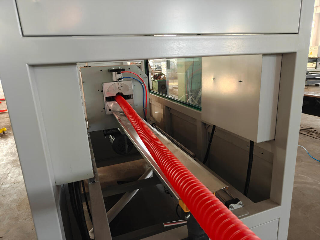 Linha de extrusão de tubos ondulados de parede dupla de extrusão de tipo integral com peças elétricas Siemens e capacidade de produção de 100 kg/h a 2000 kg/h