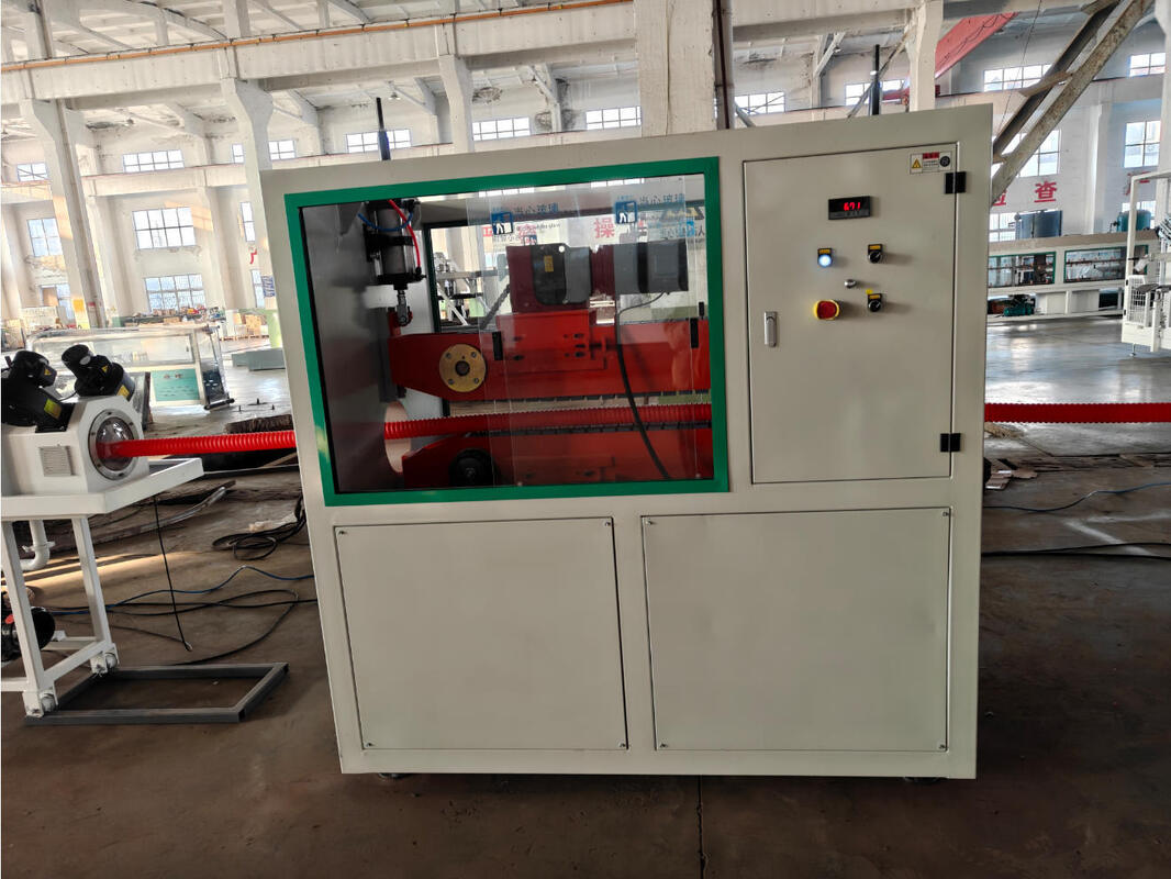 Linha de extrusão de tubo corrugado de parede única para motor principal Siemens com sistema de controle PLC e resfriamento a água