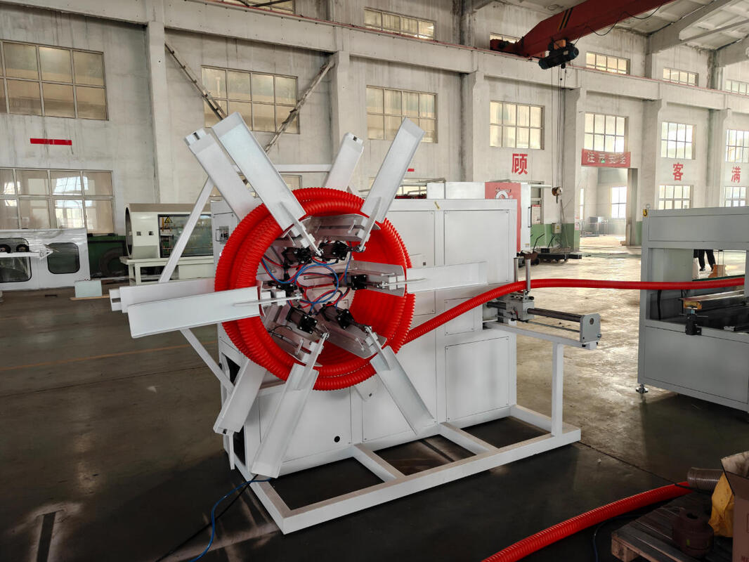 Linha de extrusão de tubos ondulados de parede dupla com partes elétricas principais da Siemens e molde de liga de alumínio para produção de tubos DWC