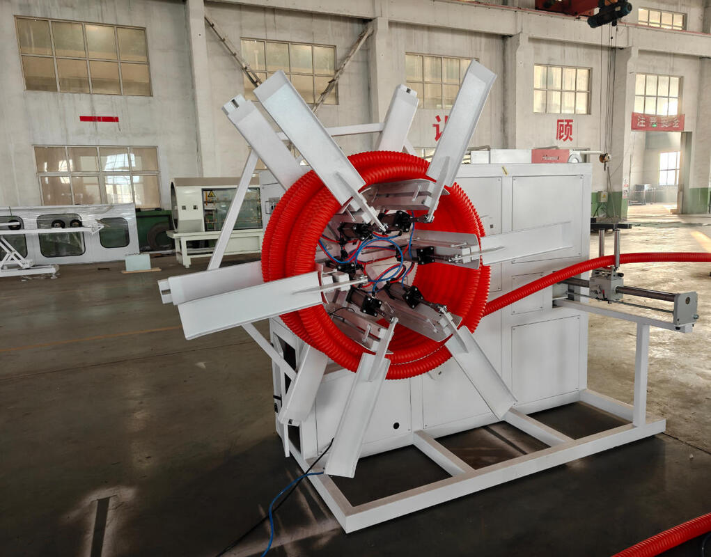 Máquina de Extrusão de Tubos Corrugados de Parede Dupla com Parafuso de Barril HV740, Controlador de Frequência Siemens e Material de Engrenagem 20CrMnTi