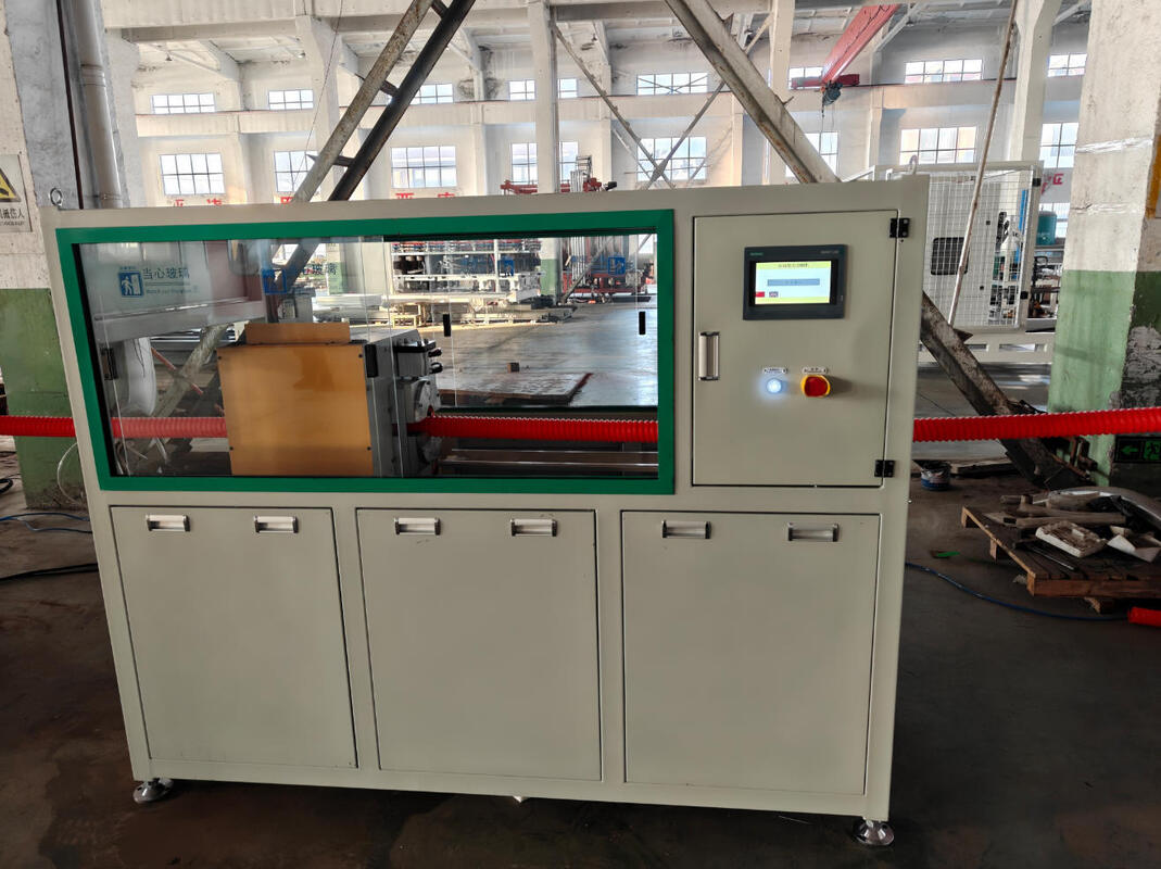 Máquina de Extrusão de Tubos Corrugados de Parede Dupla com Parafuso de Barril HV740, Controlador de Frequência Siemens e Material de Engrenagem 20CrMnTi