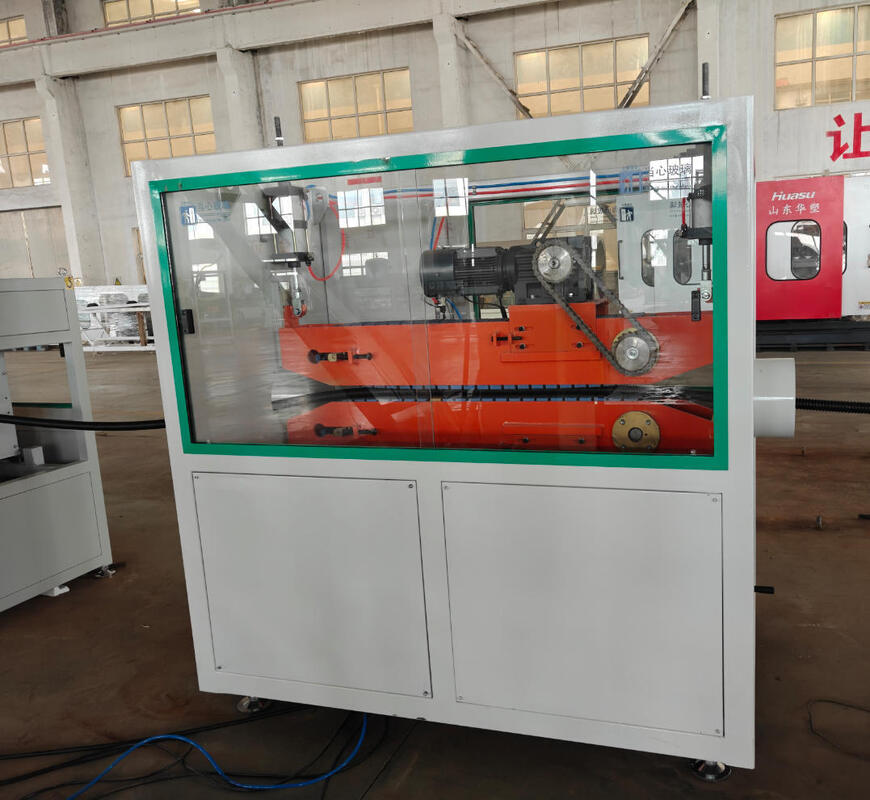 Linha de extrusão de tubos ondulados de parede dupla com partes elétricas principais da Siemens, material de engrenagem 20CrMnTi e parafuso de barril HV>740