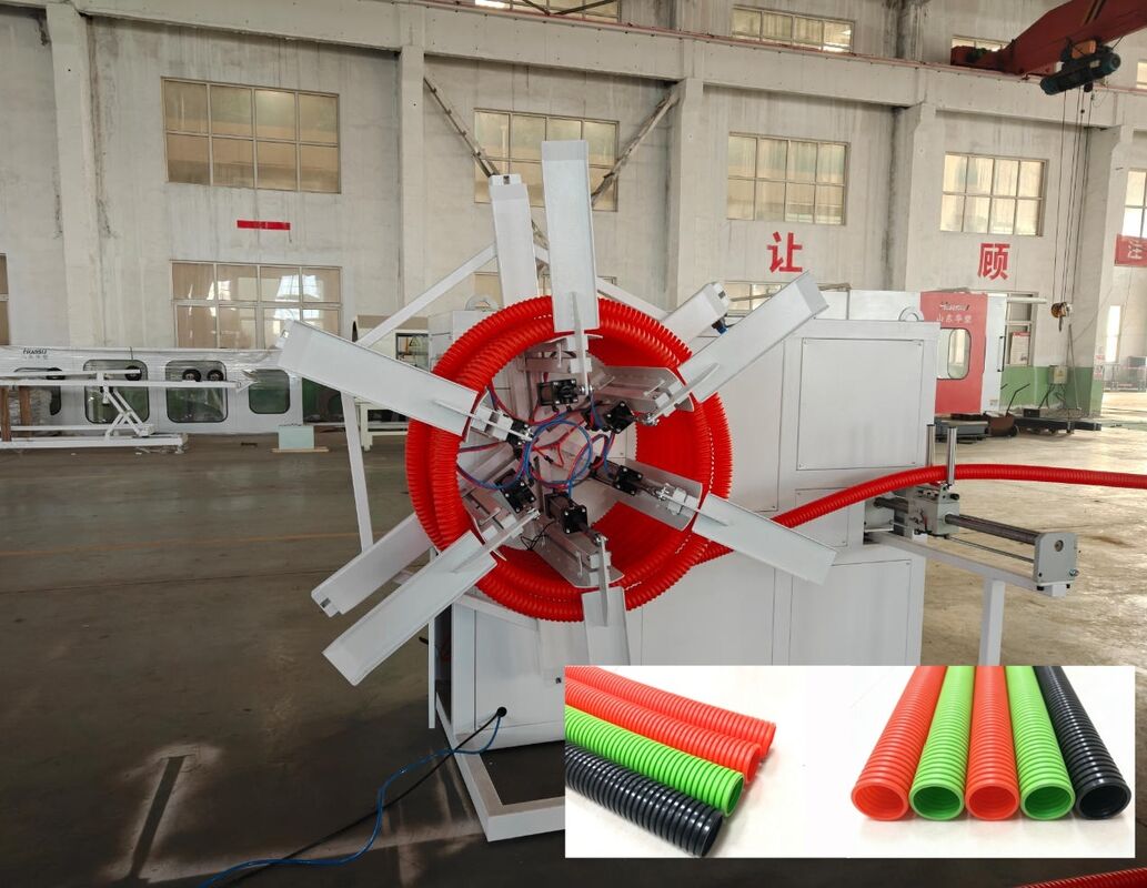 Linha de Extrusão de Tubo Corrugado de Parede Única com Controle Remoto PLC Apresentando Elétrica Principal Siemens Schneider e Material de Cilindro 38CrMoAlA