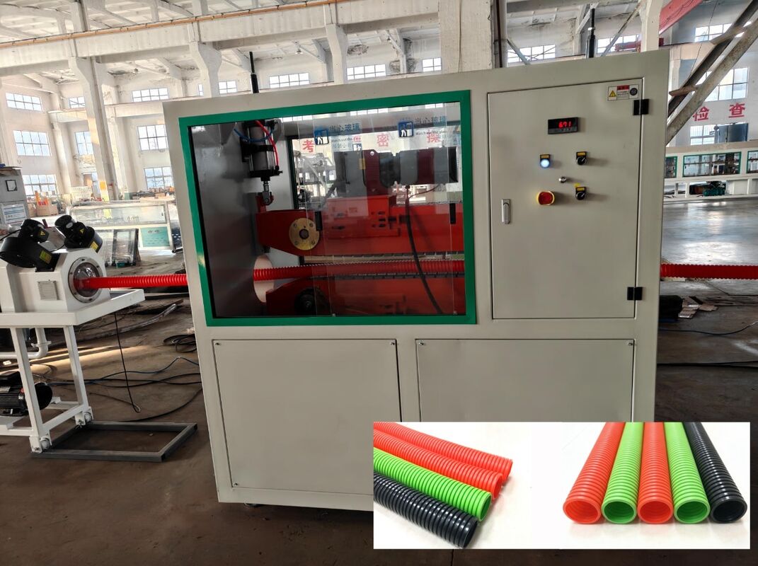 Linha de Extrusão de Tubos Corrugados de Parede Simples com Controle Remoto PLC e Elétricos Siemens Schneider para Fabricação Durável de Tubos
