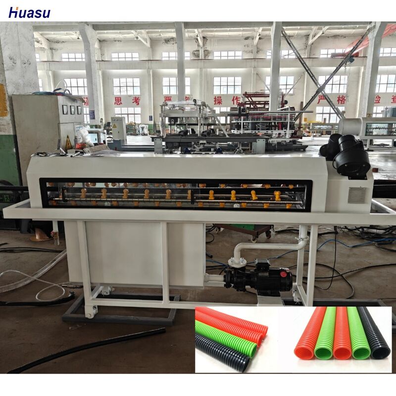 Linha de Extrusão de Tubos Corrugados de Parede Simples com Controle Remoto PLC e Elétricos Siemens Schneider para Fabricação Durável de Tubos