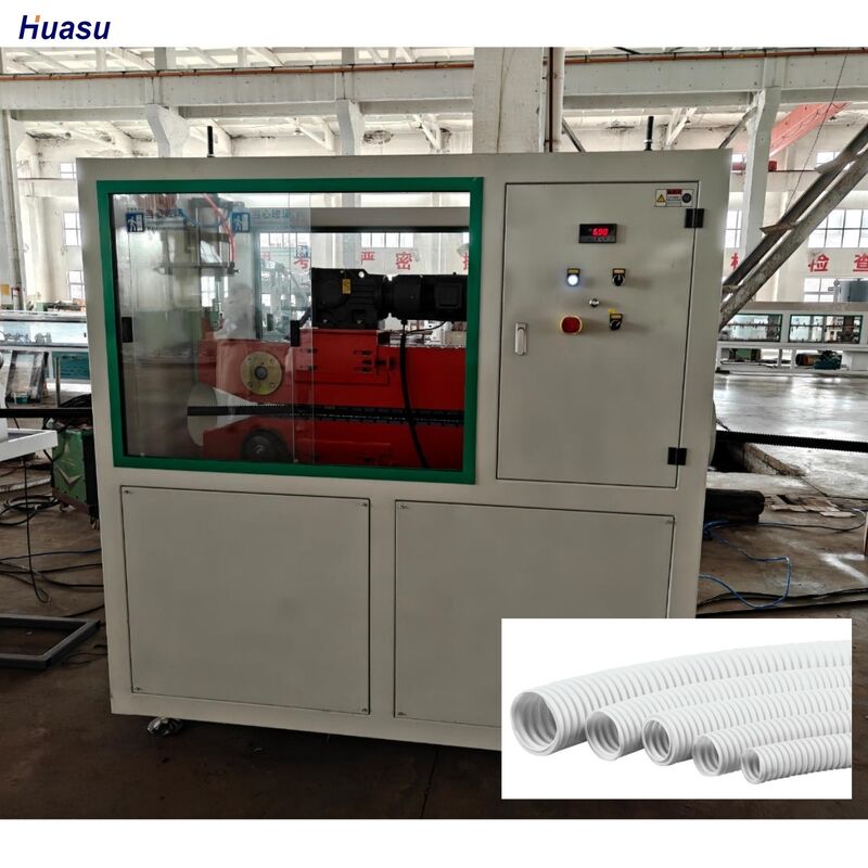 Linha de produção de tubos ondulados Plataforma de linha de extrusão que facilita a formação automática de tubos e o controle de processos