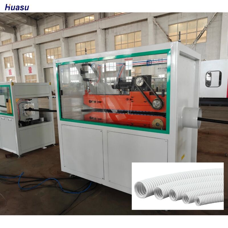 Siemens Schneider Linha de extrusão de tubos ondulados de parede única Controle a distância PLC Equipamento durável