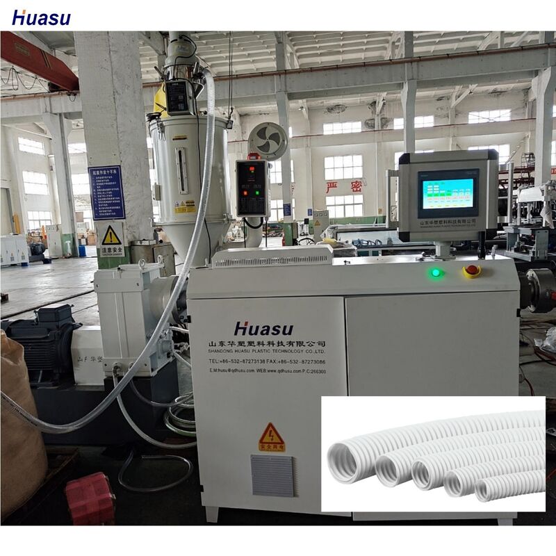 Siemens Schneider Linha de extrusão de tubos ondulados de parede única Controle a distância PLC Equipamento durável