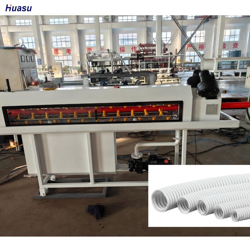 Siemens Schneider Linha de extrusão de tubos ondulados de parede única Controle a distância PLC Equipamento durável